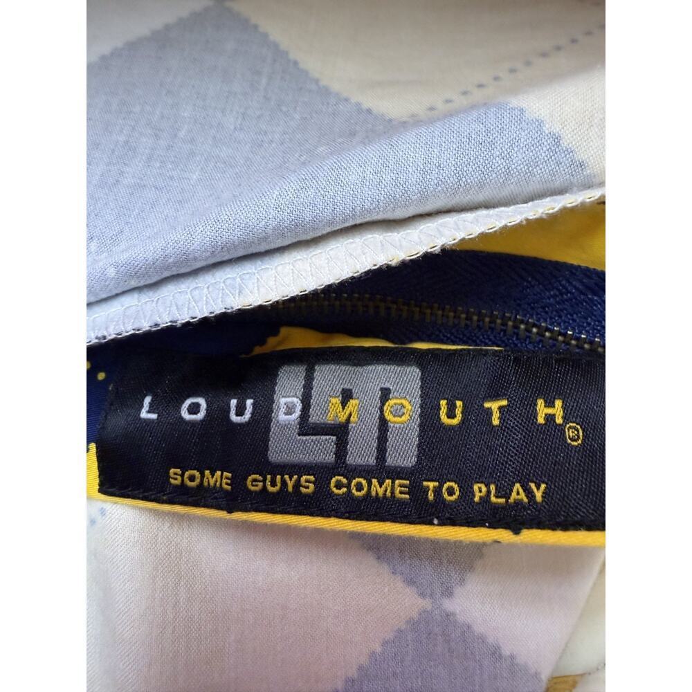 Loudmouth Men's Bold Argyle Multicolor Vibrant Chino Shorts Golf Casual Size 36 - Picture 7 of 8